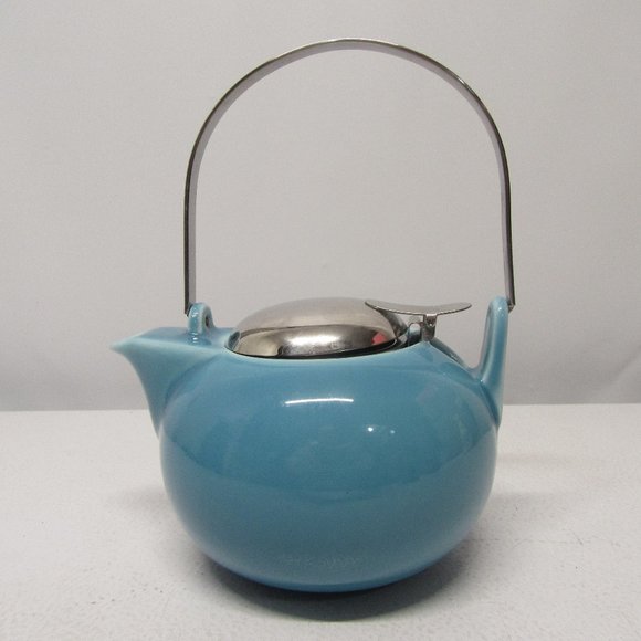 Teavana Kitchen New Teavana Blue Porcelain Tea Kettle Teapot Poshmark